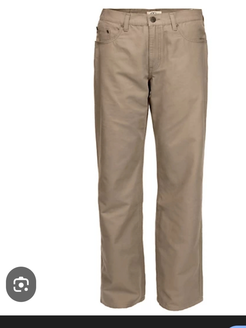 Blue Mountain Cotton Pants Size 44x30 Dark Beige 4 Large Pockets